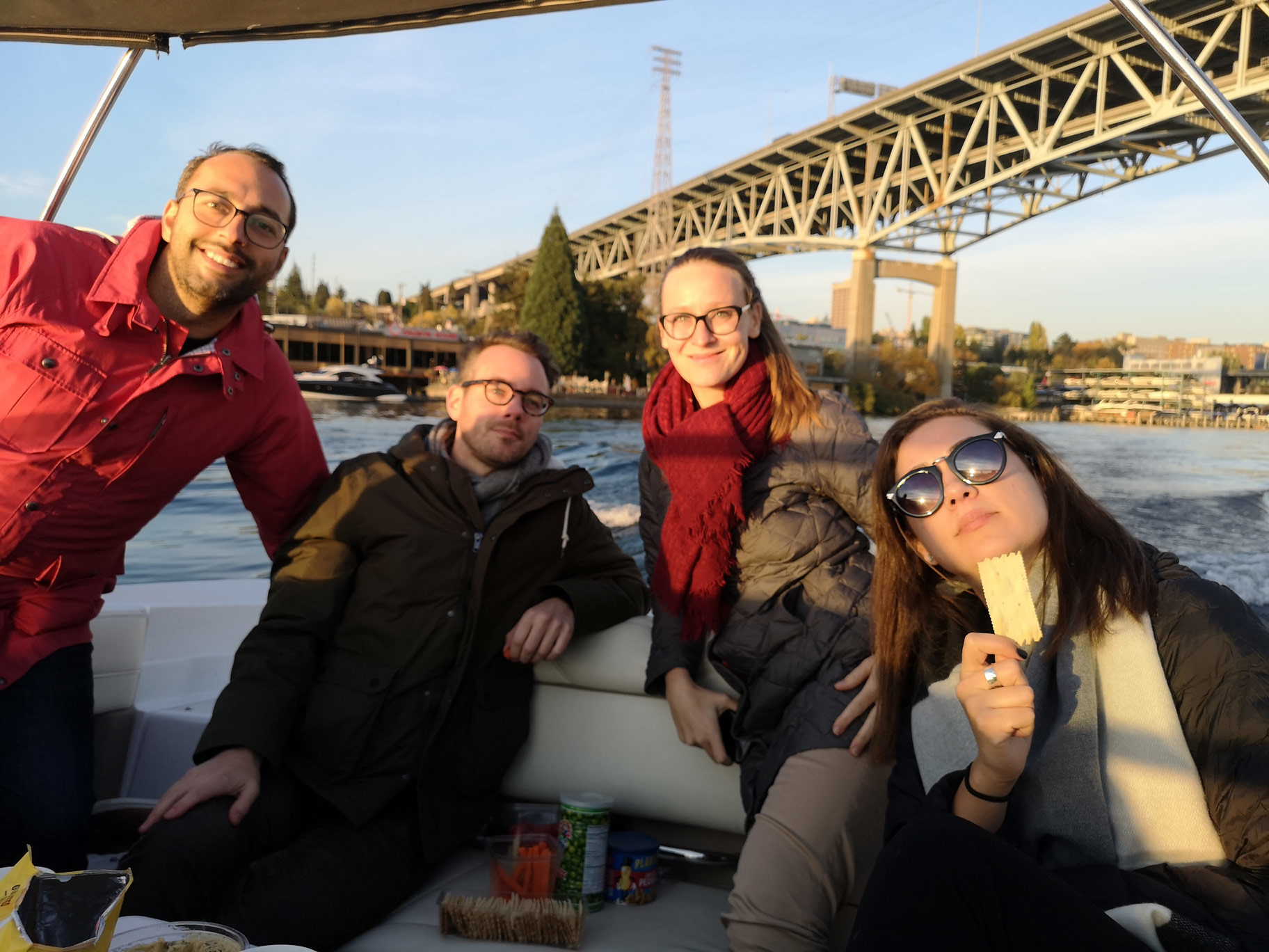 YTILI Fellows on a boat tour together
